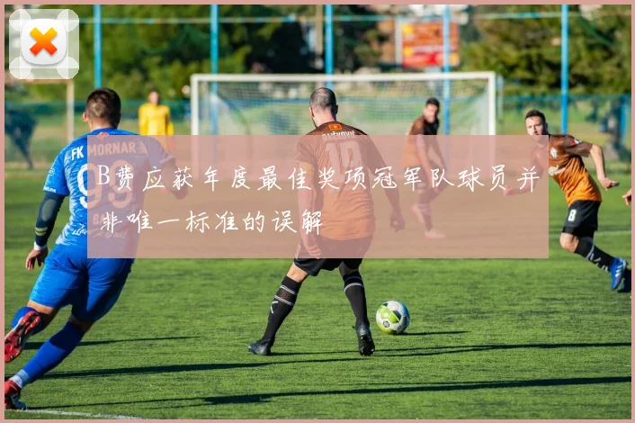 B费应获年度最佳奖项冠军队球员并非唯一标准的误解